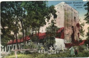 4 db RÉGI, fekete-fehér és színes városképes képeslap, történelmi magyar városok: Igar, Orsova, Kisv...