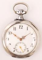 Ezüst(Ag)  zsebóra, jelzett, működik, bruttó: 61,8 gr., d:4,5 cm / Silver pocket watch, br: 61,8 g