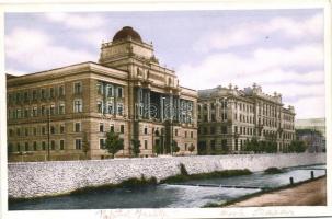 Sarajevo, Justiz-Palais und Hauptpostgebaude / justice palace with the main post building