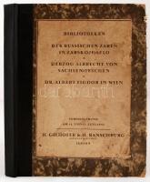 1932 Cári kincsek árverési katalógusa: H.Gilhofer & H.Ranschburg.: Bbiliotheken. Der Russischen ...