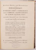 1932 Cári kincsek árverési katalógusa: H.Gilhofer & H.Ranschburg.: Bbiliotheken. Der Russischen ...