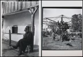 cca 1935 Békéscsabai életképek, Thöresz Dezső (1902-1963) hagyatékában őrzött 7 db negatív modern na...