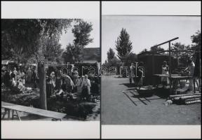 cca 1935 Békéscsabai piac, Thöresz Dezső (1902-1963) hagyatékában őrzött 4 db negatív modern nagyítá...