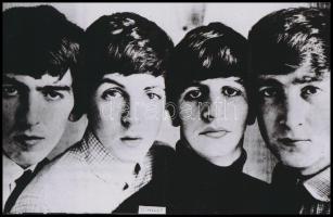 cca 1962 Beatles együttes, Fekete György (1904-1990) budapesti fényképész hagyatékában fellelt reprodukciós negatív modern nagyítása, 10x16 cm