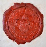 1874 Ügyvédi oklevél, tanúsítvány az ügyvédi eskü letételéről. Jó állapotú viaszpecséttel, okmánybél...