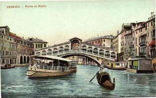 Venice, Venezia; Ponte di Rialto / Rialto birdge, gondola