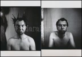 cca 1960 Medgyesi László kecskeméti fotóművész portré-sorozata, a szerző hagyatékában őrzött 5 db korabeli negatívjáról készült modern nagyítások, 13x18 cm