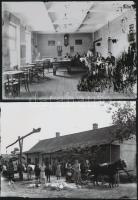 cca 1935 Bács-Kiskun megyei életképek, Lőcsei Árpád kecskeméti vándorfényképész hagyatékában őrzött 13 db üveglemez negatívjáról készült modern nagyítások, 13x18 cm