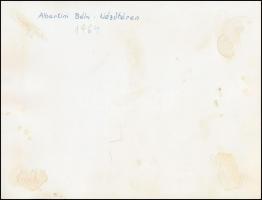1964 Albertini Béla: Nézőtéren, feliratozott vintage fotóművészeti alkotás, 18x24 cm