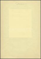Kós Károly (1883-1977): Segesvár. Színes linómetszet, papír, jelzetlen, hátulján feliratozva, papírr...