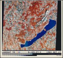 1984. október 17. Műholdfotó a Balatonról, 18x17 cm