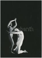 cca 1975 Balettjelenet, vintage fotó, 23x17 cm