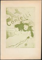 Henri de Toulouse-Lautrec (1864-1901): Confetti. Heliogravűr, papír, jelzett a dúcon, 18x13 cm