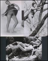 cca 1973 Minden kép a nőkről szól, 11 db korabeli negatívról készült modern nagyítás, 15x10 cm / 11 ...