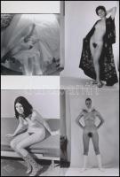 cca 1970 Időpontok, helyszínek, szituációk keveredése, 12 db korabeli negatívról készült modern nagy...