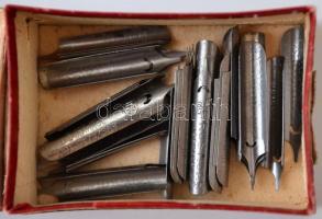 Írótoll-hegy eredeti dobozában "Évszázad toll"- Schuler R.T., 36db