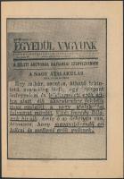 1943 Imrédy és Kállay kézfogása: Keleti arcvonal propadanda nyomtatvány