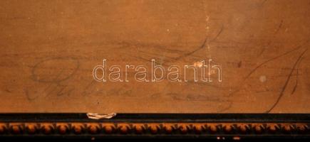 Prihoda István (1891-1956): Barátnők. Rézkarc, papír, jelzett, sérült, üvegezett keretben, 27×35 cm