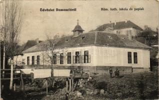 Domoszló, Római katolikus iskola és paplak (fa)