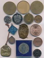 15db vegyes, főleg külföldi emlékérem, medál, közte Beck Ötvös Fülöp (1873-1945) DN "Emile Zola...