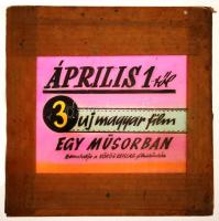 cca 1948 Fekete György (1904-1990) budapesti fényképész specialitása a mozikban nagyfilmek előtt vet...