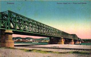 Pozsony, Pressburg, Bratislava; Ferencz József híd / bridge (EK)