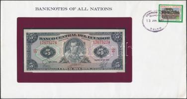5db klf bankjegyes és bélyeges boríték, közte Ecuador 1982. 5S alkalmi bélyegzős bélyeges borítékban, Közép-Afrikai Köztársaság Lady Diana kisív és blokk T:I