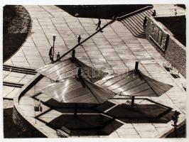 cca 1970 Zsigri Oszkár: Jubileumi park, feliratozott vintage fotóművészeti alkotás, 30x40 cm