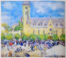 Horváth János: Rippl-Rónai. Bp., é.n., TKK. Kiadói modern keménykötésben, a felső sarkában apró szak...