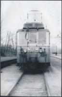 Budapest-Csömör, Hév mozdony,  Linzbauer Tamás által jelzett fotó, 14x9cm