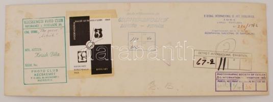 cca 1960 Krisch Béla: Libák, pecséttel jelzett, feliratozott vintage fotóművészeti alkotás, kiállítá...