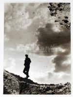 cca 1984 Pató Károly: Hazafelé, feliratozott vintage fotóművészeti alkotás, 38x29 cm