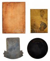 4db-os vegyes szocialista plakett tétel, közte 1975. "Nagykanizsa - DKG 25" Br plakett (82...