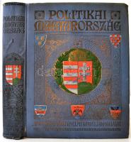 Politikai Magyarország. Főszerkesztője Szász József. I. kötet. Magyarország története az Arany Bullától 1795-ig. A munka vezérszellemét kidomborító tanulmányt írta Dr. Timon Ákos. Kiadói aranyozott, dombornyomott, festett egészvászon-kötésben, kissé kopottas állapotban. A gerinc alsó részén a vászon kissé felszakadt, az előzéklap enyhén sérült.