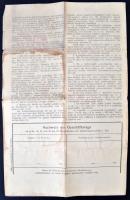 1918 Huszárezredben szolgált katona szabadságigazolványa / Freetime warrant for soldier