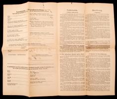 1918 Huszárezredben szolgált katona szabadságigazolványa / Freetime warrant for soldier