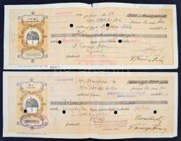 cca 1930 5 db váltó különféle, helyütt felülnyomott bélyegzésekkel