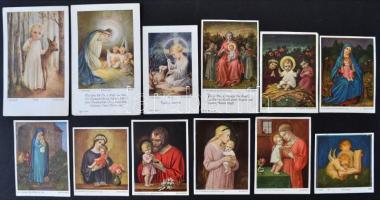 cca 1930-70 Vegyes nagyrészt gyermekeket ábrázoló szentkép tétel, ,50db, különböző méretben és minős...