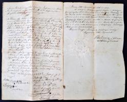 1868 A Dessewffy család (Dessewffy Titusz és gyermekei) tagjai között létrejött osztályos egyezség h...