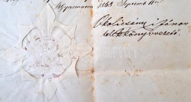 1868 A Dessewffy család (Dessewffy Titusz és gyermekei) tagjai között létrejött osztályos egyezség h...