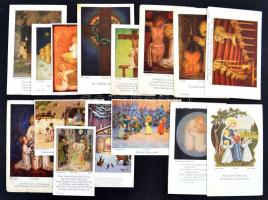 cca 1930-70 Vegyes nagyrészt gyermekeket ábrázoló szentkép tétel, ,50db, különböző méretben és minős...