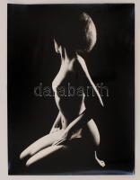 cca 1974 Akt fotók, 3 db jelzés nélküli vintage alkotás, 40x30 cm