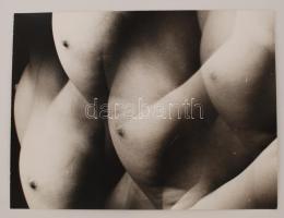 cca 1974 Akt fotók, 3 db jelzés nélküli vintage alkotás, 40x30 cm