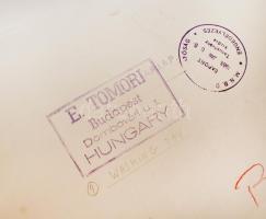 cca 1958 Tomori Ede (1920-1997): Nagymosás, pecséttel jelzett, feliratozott, vintage fotóművészeti a...