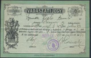 1915 Vadászati jegy / Hunter id.