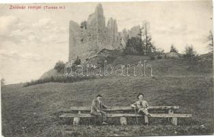 1908 Znióváralja, Klastor pod Znievom; Vár, kiadja Sochán P. 89. / Zámok, castle (Rb)