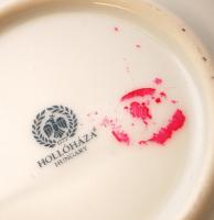 Hollóházi Jurcsák László által tervezett porcelán váza, matricás, hibátlan, jelzett, m: 23 cm, d:21 ...