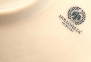 Hollóházi Jurcsák László által tervezett hamuzó, matricás,  jelzett, hibátlan,  d:17 cm