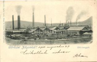 Zólyom, Unio vasgyár; kiadja Löwy Miksa és Steiner Lajos / iron works