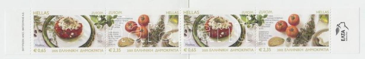 Europa CEPT, Gasztronómia bélyegfüzet, Europa CEPT, Gastronomy stamp-booklet